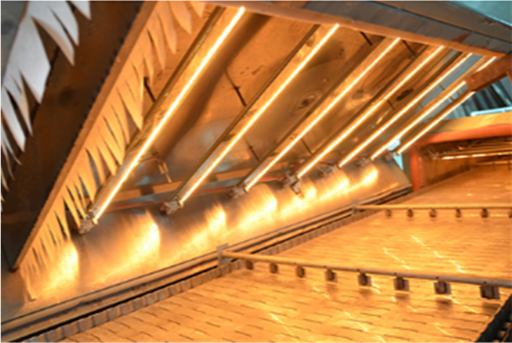 high power heating tube for convection oven